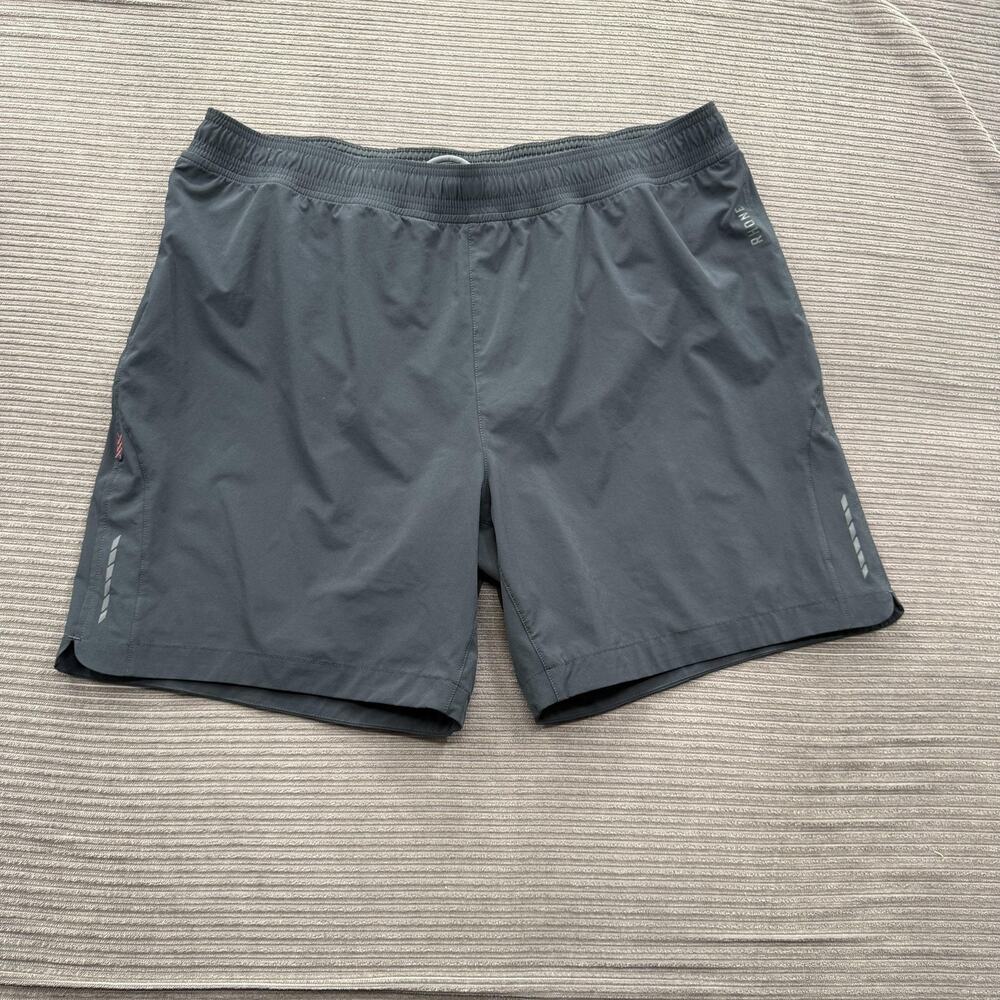 Rhone Running Shorts Mens 2XL Athletic Lightweight Lined‎ Drawstring Reflective